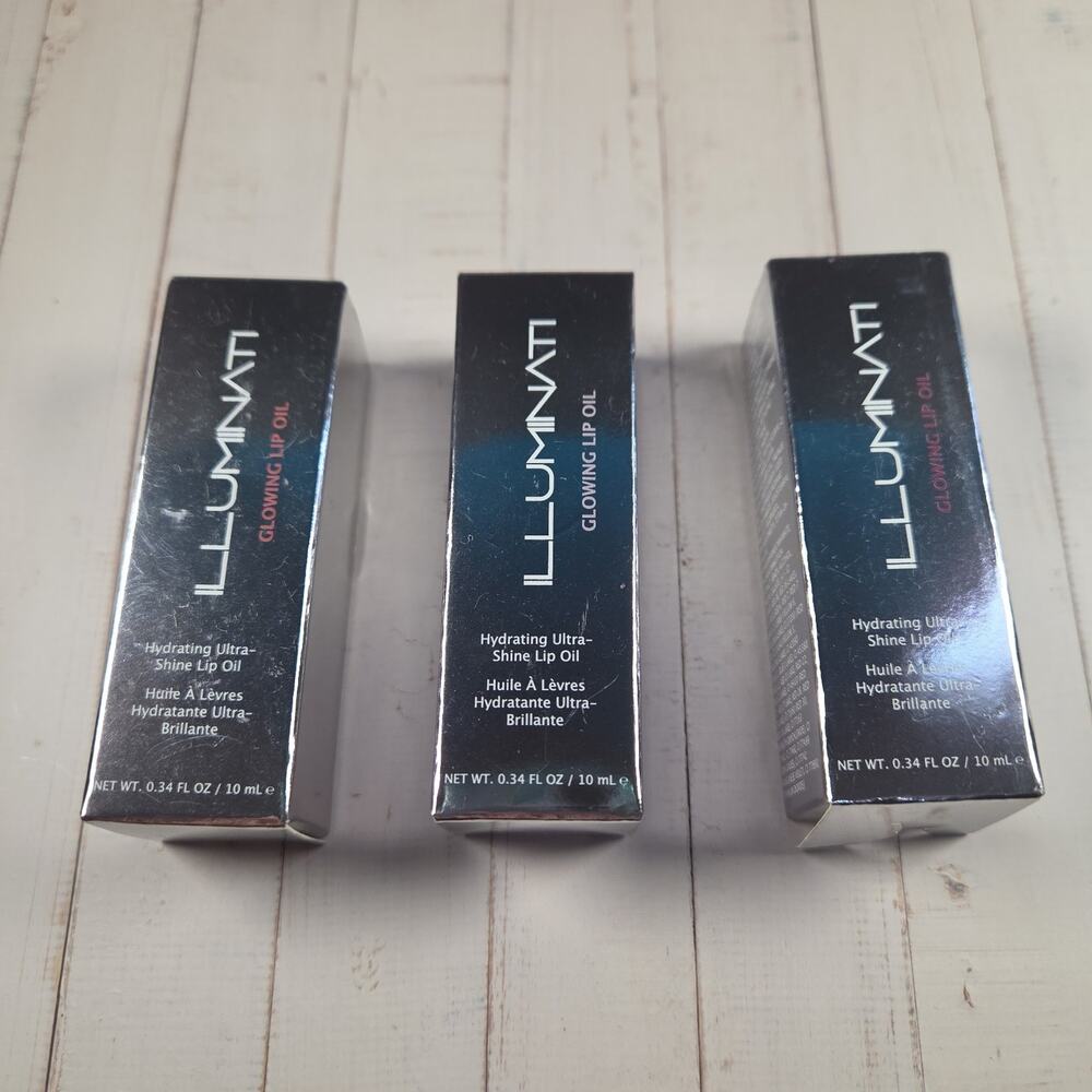 ILLUMINATI Glowing Lip Oil Hydrating Ultra-Shine Lip Oil 3 Pack